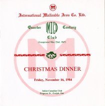 Quarter Century Club Dinner November, 1984