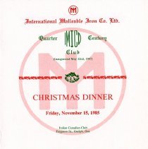 Quarter Century Club Dinner November, 1985