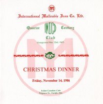 Quarter Century Club Dinner November, 1986