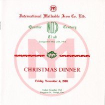 Quarter Century Club Dinner November, 1988