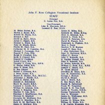 John F. Ross C.V.I. Commencement Program