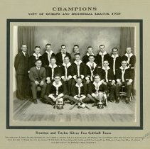 Stratton and Taylor Siver Fox Softball Team, 1929