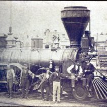Close Up on the Train Engine at the CIAG Site, 1880