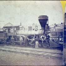 Train Engine at the CIAG Site, 1880