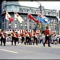 Guelph 150 Parade - Officers in Red on Wyndham St.