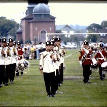 Guelph 150 Parade in Park - FHG Band Marching (Front)