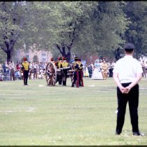 Guelph 150 Parade in Park - RCHA Loading Cannon