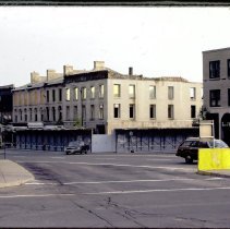 Canada Trust building during demolition.
