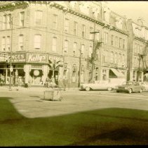 North east corner of Wyndham and Macdonell Streets.