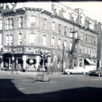 North east corner of Wyndham and Macdonell Streets.