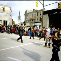 Bill Johnson and cubs in St. George's Square, Christmas Parade, November 21, 1981