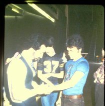 Frank Carere Applying Special Effects Makeup to Brian Parisotto, May 6, 1981