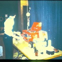 Frank Carere With His Special Effects Kit, Ross Hall, May 6, 1981