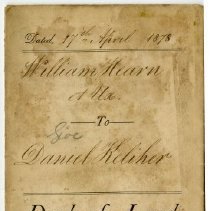 2019.43.14 - Deed, Front