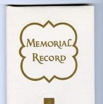 Memorial Record, Richard "Bert" Ward, 1965