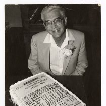 Photograph, Rolfe MacLaggan, Guelph Mercury, 1985
Photograph, Ad dept. guy, Guelph Mercury, Unknown Date