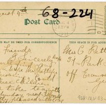 1968.123.3 - Postcard, back