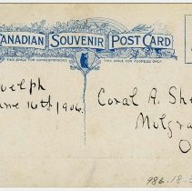 1986.18.307 - Postcard, back