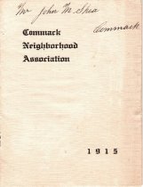 Booklet of the Commack Neighborhood Association, 1915.