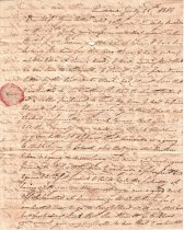 Letter, from Jesse W. Floyd to his wife, Miami S. Floyd.
