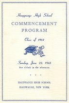 Hauppauge High School Commencement Program, Sunday, June 23, 1968.
