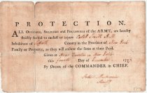 Protection Order for Caleb Smith, 1777.