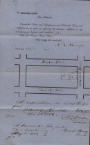 Affidavit, Elias S. Nichols, regarding property on Columbia Street, 1853.