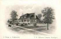 Postcard, A Cottage at Brightwaters, not dated.