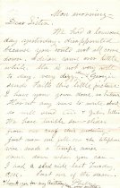 A letter from Phebe Smith to Ella Smith, postmarked March 7, 1887.