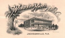 An advertisement for the Windsor Hotel, postmarked April 8, 1899.