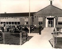 Photograph, Dedication Ceremony of the Nesconset School, Spring 1950.