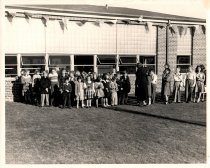 Photograph, Dedication Ceremony of the Nesconset School, Spring 1950.