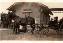 Photograph, black and white, the Smithtown Rail Road Station, circa 1939.