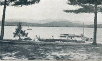 Boat Landing - White Mts. in Distance. Farrington's.