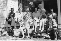 Watson Family at Granville Watson's Camp, 1944