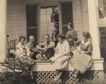 On the Porch at Conifer, 1920s