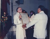 Bishop James Bennett at Mission in San Benito, TX