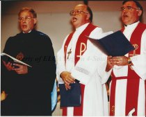 TLU President Moline, Bishop James Bennett, Bishop Paul Blom