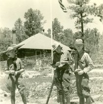 Close-Up of Rangers in front of Ranger Station