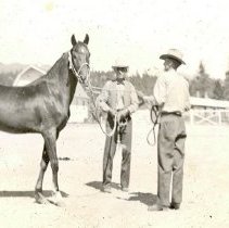 Boyd Thompson with Superintendent W. C. "Cap" Evans