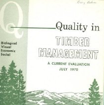 Quality in Timber Management