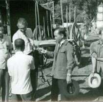 Agriculture and Forestry Advisors visit with Sawmill Owner in Tay-Ninh