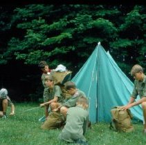 Boy Scouts Camping at Marion Lake