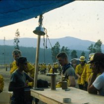 Dryfork Camp - fire fighters at camp