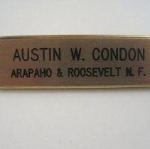 Austin W. Gordon Uniform Name Plate