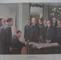 President Theodore Roosevelt Signing the Forest Reserve Transfer Bill to US
