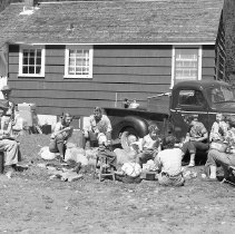 Family Picnic in front of Residence