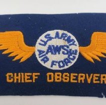 AWS U.S. Army Airforce Chief Oberver Armband