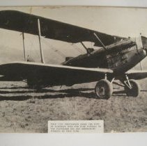 1920 Fire Patrol Airplane