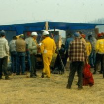 Dryfork Camp - fire fighters at camp